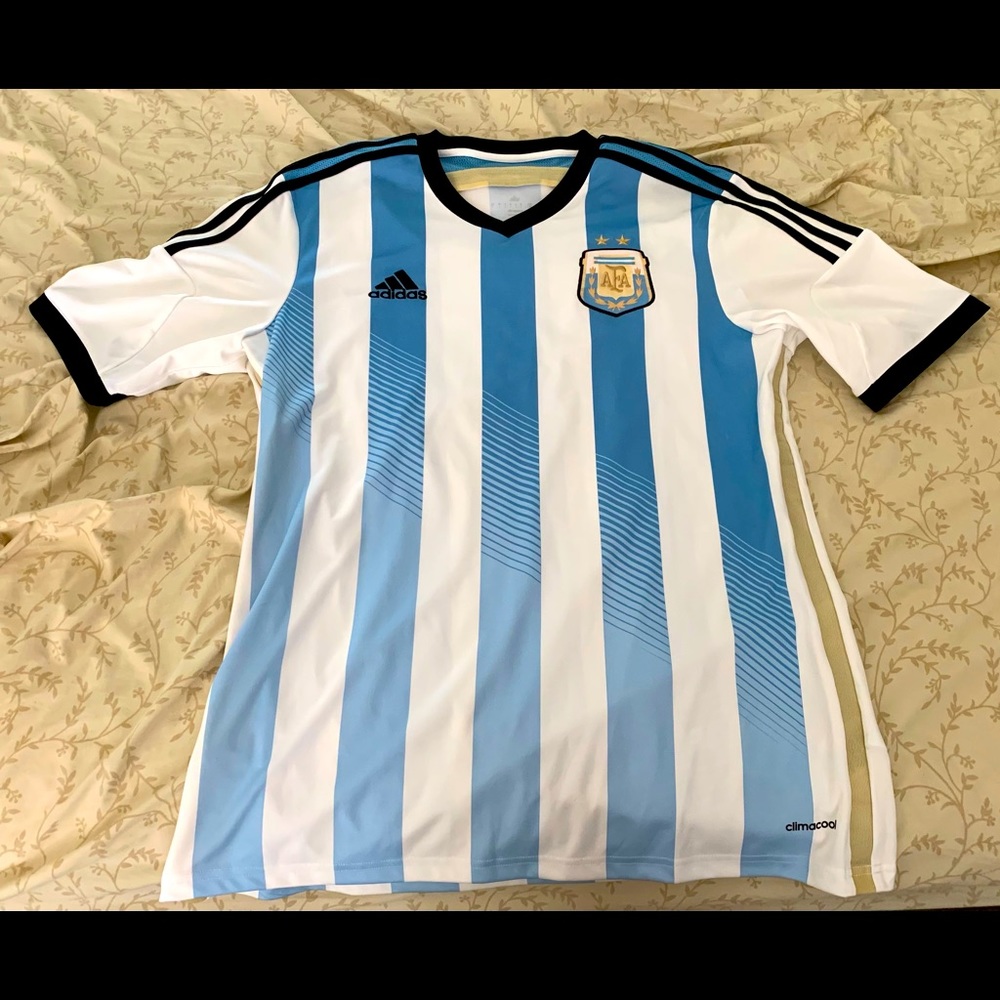 Adidas Argentina soccer Jersey 2014 World Cup L